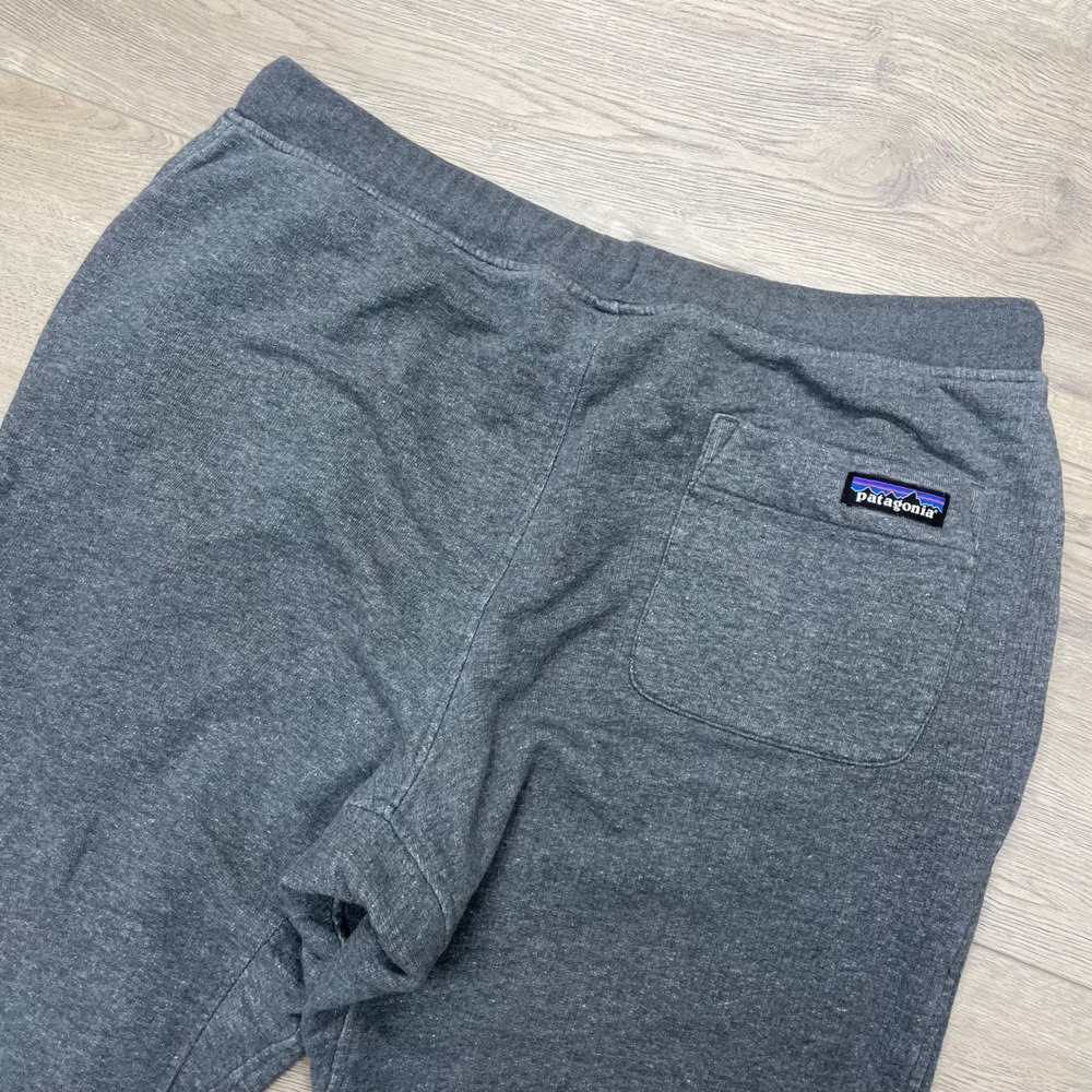 Patagonia Mahnya Fleece Pants Mens L Gray Joggers Organic Cotton STY56666